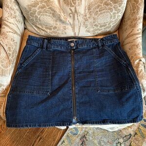 Madewell Zip Front Denim Skirt